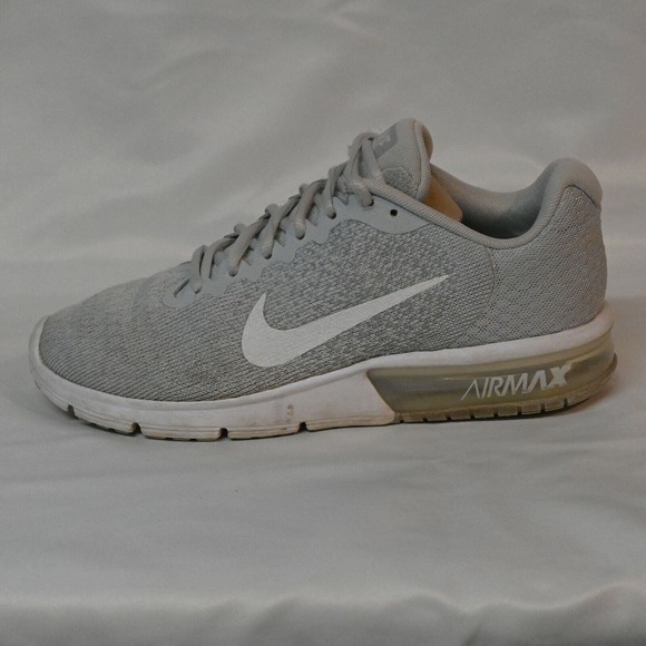 Nike Air Max Sequent 2 Womens 852465-007 Platinum Grey Running Shoes Size 9 - Picture 4 of 12
